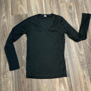 Sport Tek Black Ladies Active Long Sleeve Top Shrt